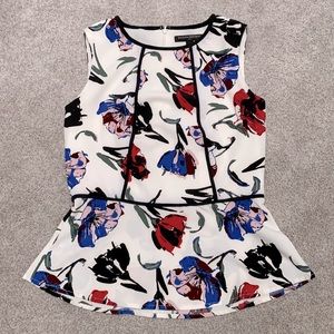 Dressy Floral Peplum Top